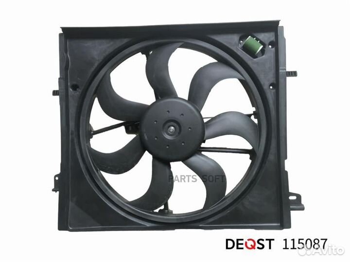 Deqst 115087 Электорвентилятор nissan qashqai (j11