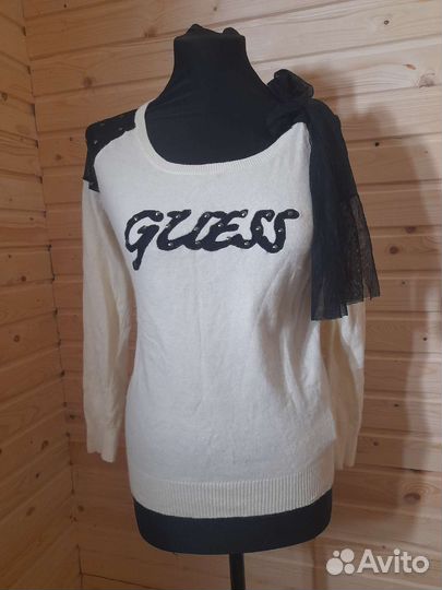 Джемпер Guess с ангорой и бантом 44 р