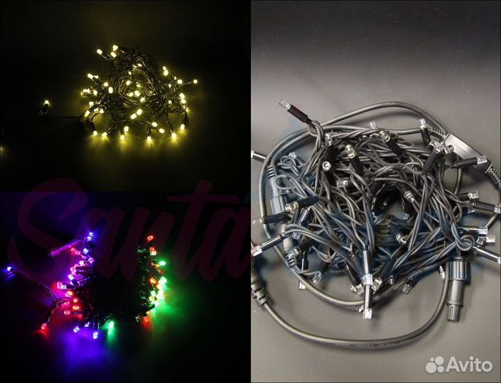 Гирлянда бахрома премиум