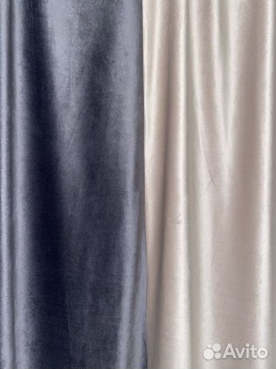 Шторы бархат двойные