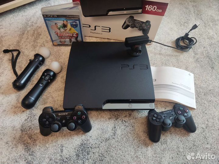 Прошитая PS3 Slim 500Gb+54 игр(супер комплект)