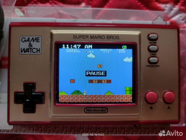 Nintendo game and watch super mario brothers