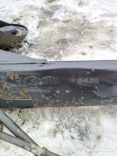 Балка задняя под барабаны Hyundai Solaris 1