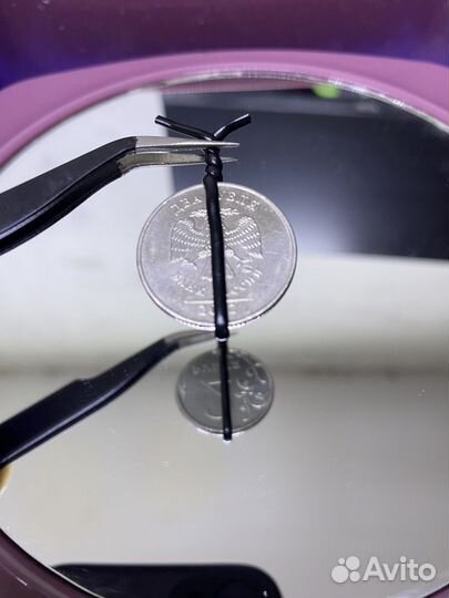 Редкая монета 2рубля перевёртыш, аверс реверс