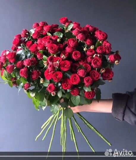 Цветы Букеты из кустовых роз