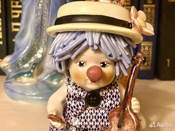 Статуэтка Италия Клоун с виолончелью