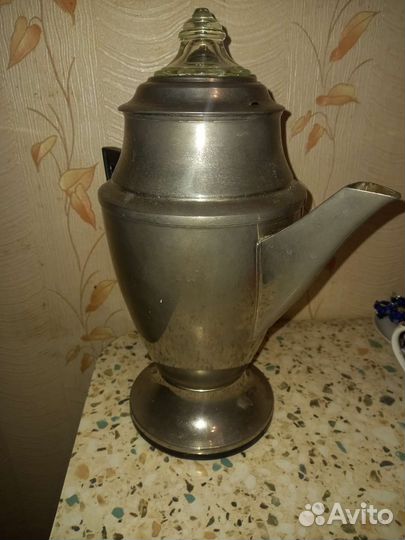 Чайник электрический Латунь Никелированный СССР