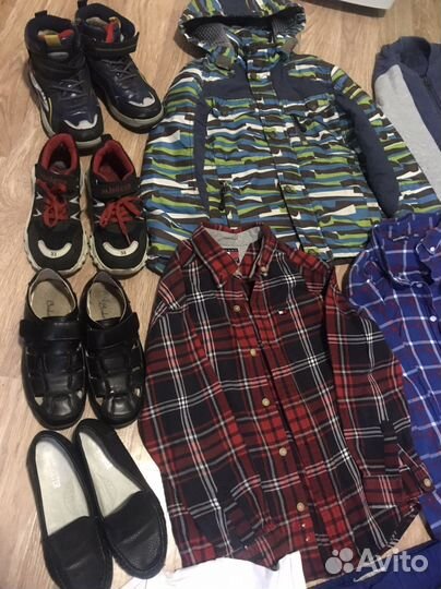 Пакет вещей и обуви на мальчика 7-8 лет