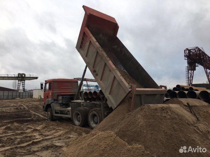 Доставим песок щебень грунт разных фракцый