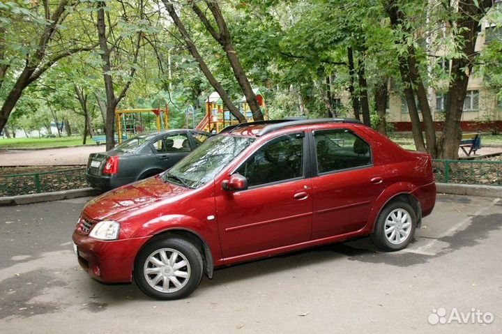 Рейлинги на крышу Рено Логан, продольные