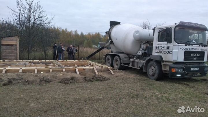 Бетон, услуги бетононасоса