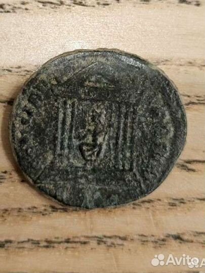 Максенций Рим, крупный фоллис, 22мм