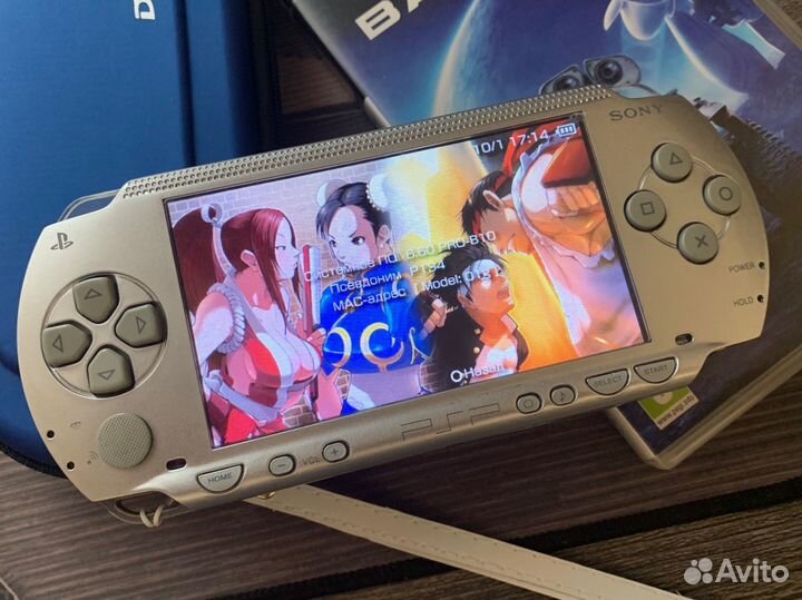 Sony PSP 1000 Japan Silver 64gb 400 игр (комплект)