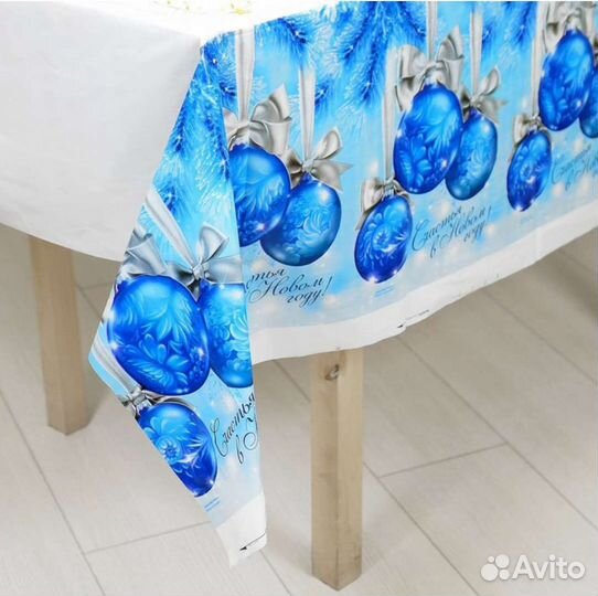 Новогодняя скатерть 137*180 в 2х расцветках