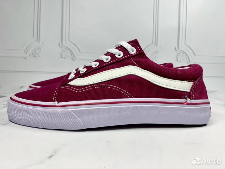 Кеды vans красные