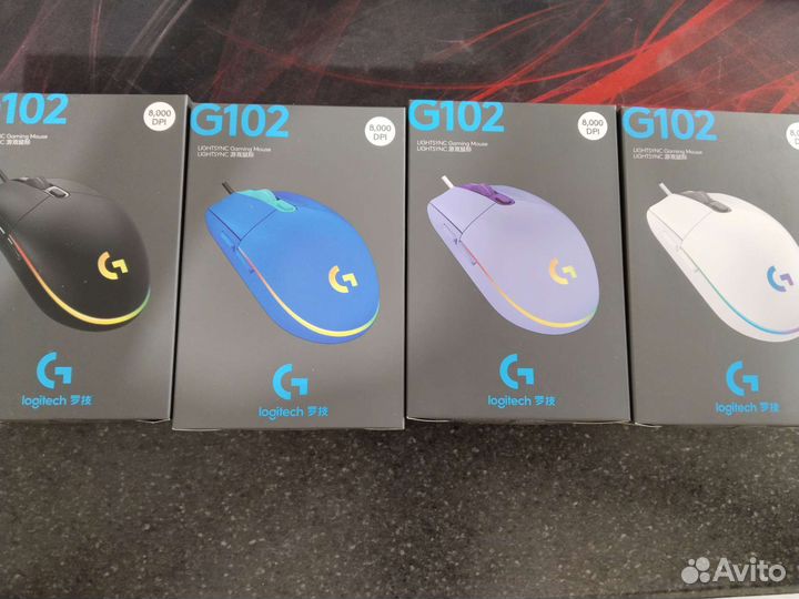 Игровая мышь logitech g102 новая