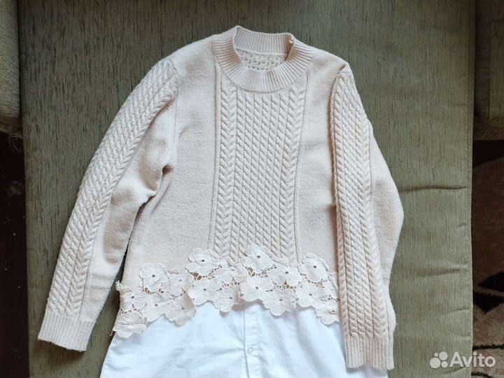 Свитер на девочку 134 и кардиган