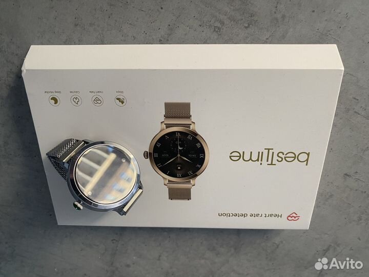 Смарт часы умные женские 38 мм серебряные