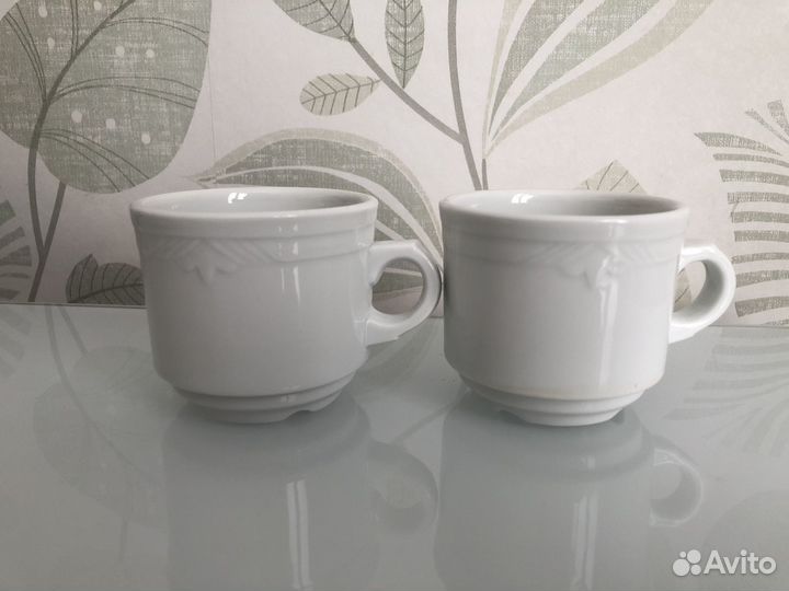 Кружки и тарелки разные