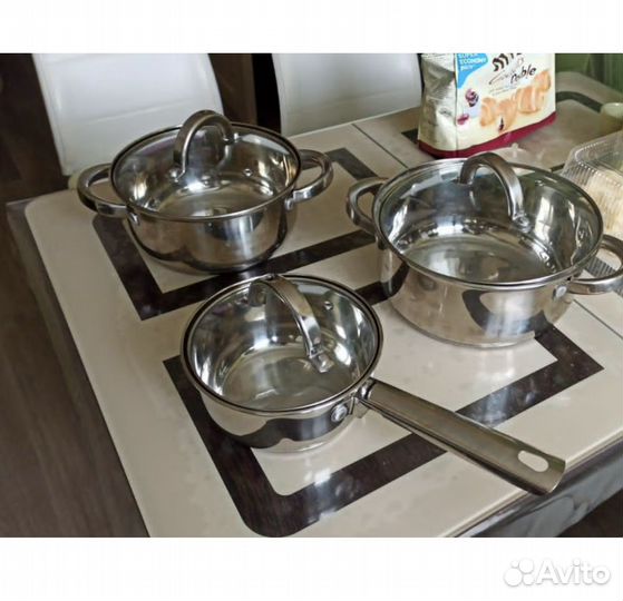 Набор кастрюль из нержавеющей стали