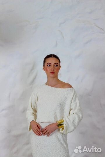 Костюм женский из пушистого трикотажа