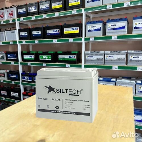 Аккумулятор ибп siltech SPS 1233 12V 33Ah
