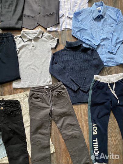 Детская одежда вещи пакетом 128 см