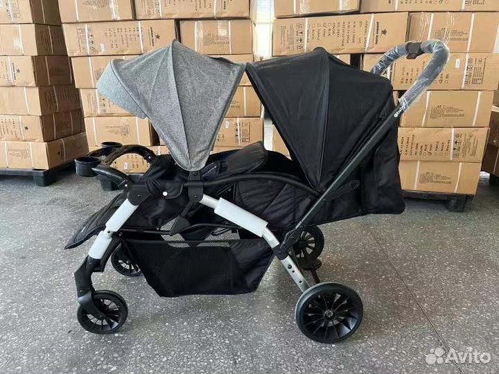 Детская коляска для двойни новые Luxmom 3201 доста