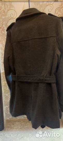 Пальто мужское черное