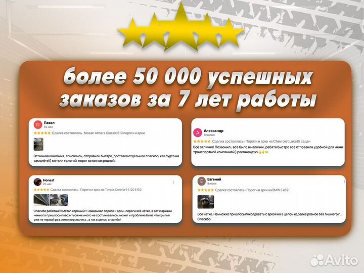 Ремонтные пороги и арки для Jaguar Избербаш