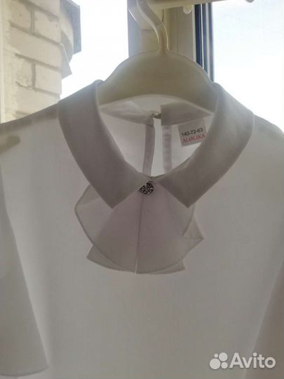 Блузка школьная на девочку 140