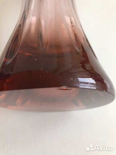 Ваза для цветов. Цветное стекло. Латвия