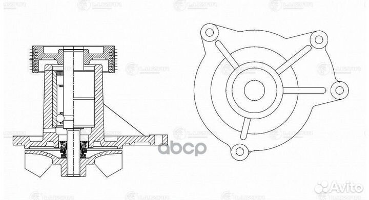 Насос водяной для а/м Камаз 740.63 Евро-5 (шкив