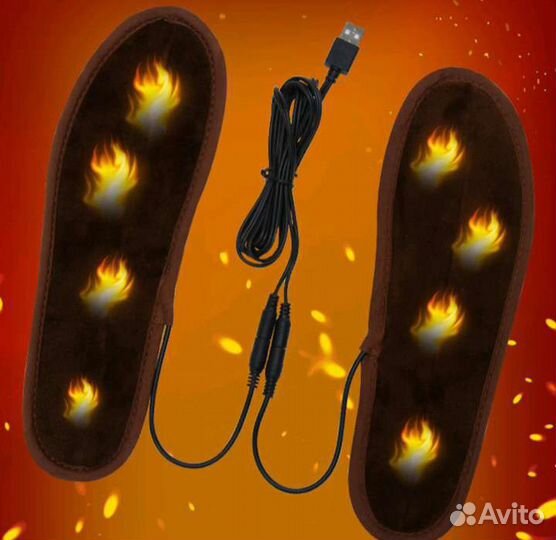 Супер стельки с подогревом от USB. Новые