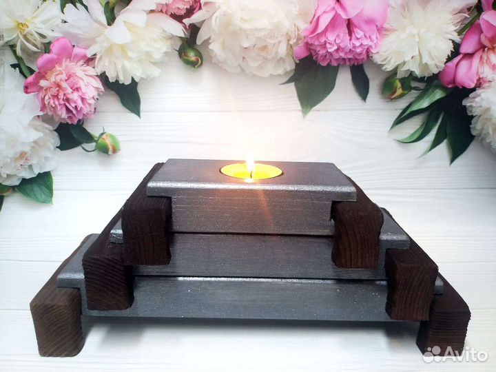 Деревянные подсвечники ручной работы