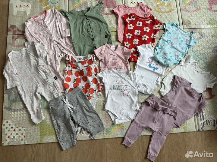 Вещи пакетом для девочки 68 74 размер