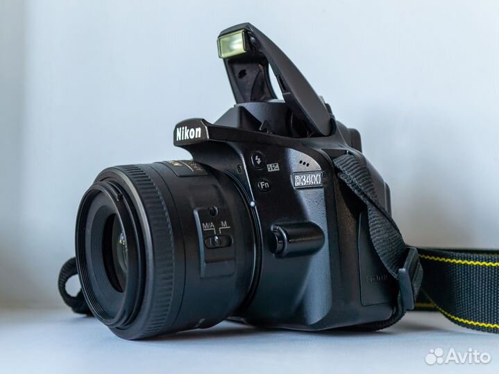 Зеркальный фотоаппарат Nikon D3400 + 35mm 1.8G