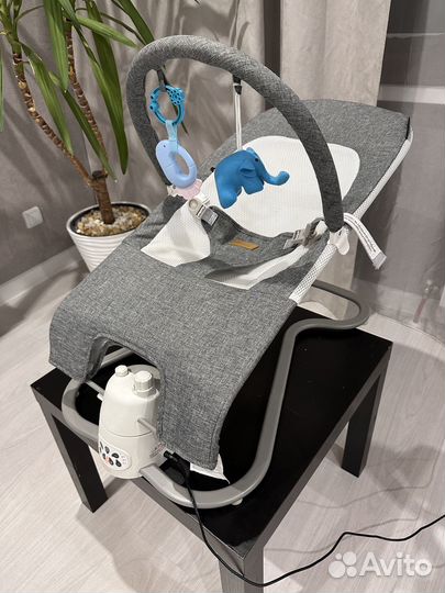 Шезлонг качели для новорожденных nuovita электро