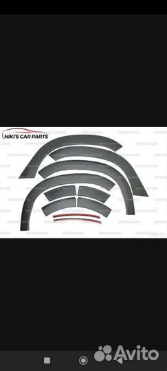 Накладки на крылья Рено duster