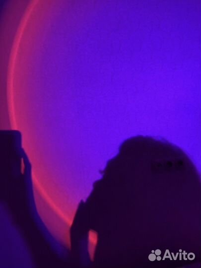 Лампа 16 цветов rgb закат мини-кольцо