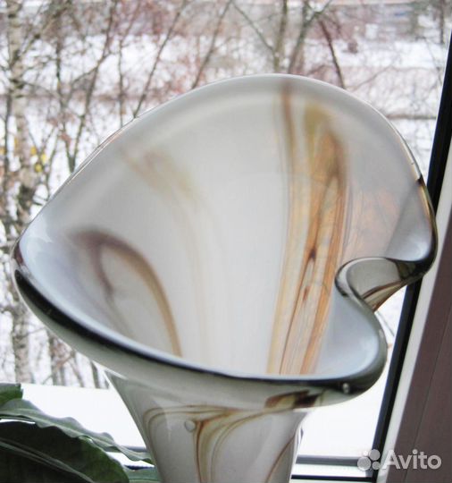 Вазы напольные, художественное стекло