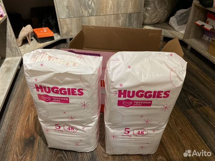 Подгузники трусики huggies 5