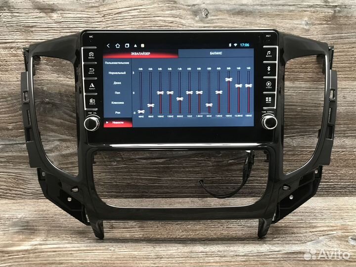 Магнитола на Mitsubishi L200 V физические кнопки