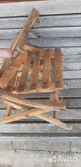 Складной старинный стульчик