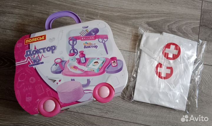 Новый набор доктора в чемодане на колёсиках