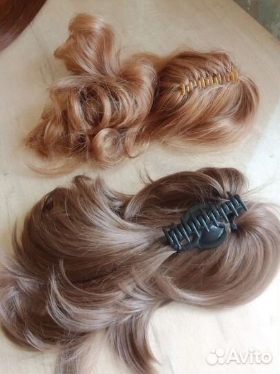 Волосы на заколках