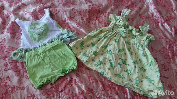 Вещи пакетом для девочки 68-74 Летние вещи
