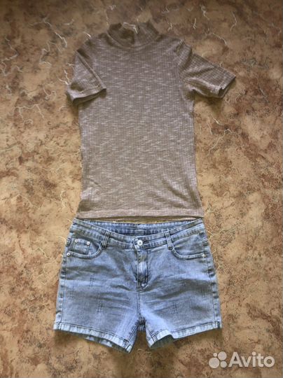 Шорты джисовые и кофточка