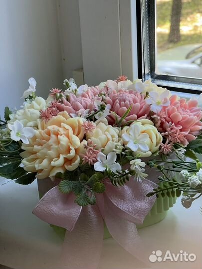 Букет цветов из мыла