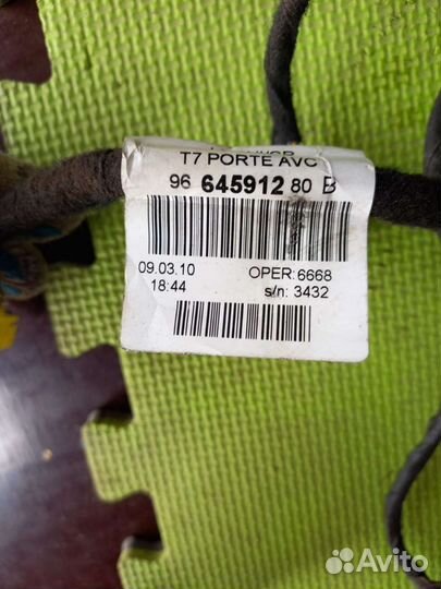 Проводка (коса) передний левой двери Пежо 308